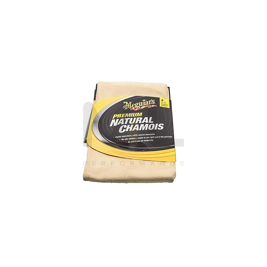 MEGUIARS PREMIUM, NATURAL CHAMOIS X2100 Chamois leather 25x16 cm | ML Performance Car Parts