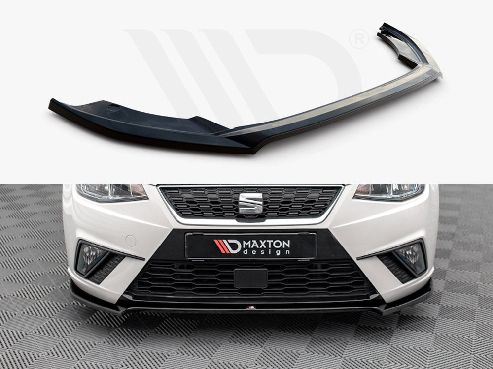 Maxton Design SE-IB-5-FD3T Front Splitter V.3 Seat Ibiza MK5 (2017-2021) | ML Performance UK Car Parts