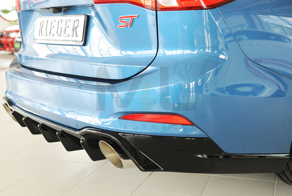 Rieger 00088242 Ford DEH Focus 4 Rear Diffuser (Inc. Focus 4 ST) 5 | ML Performance UK Car Parts