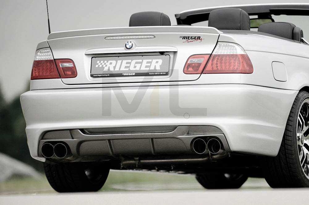 Rieger 00050250 BMW 3 Series E46 Rear Bumper 1 | ML Performance UK Car Parts