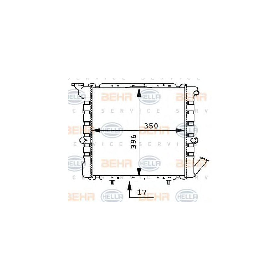 Hella 8MK 376 716-051 Engine Radiator
