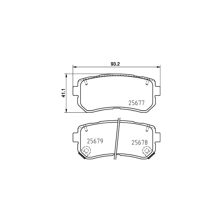 Hella 8MP 376 807-504 Water Pump For Mitsubishi Lancer