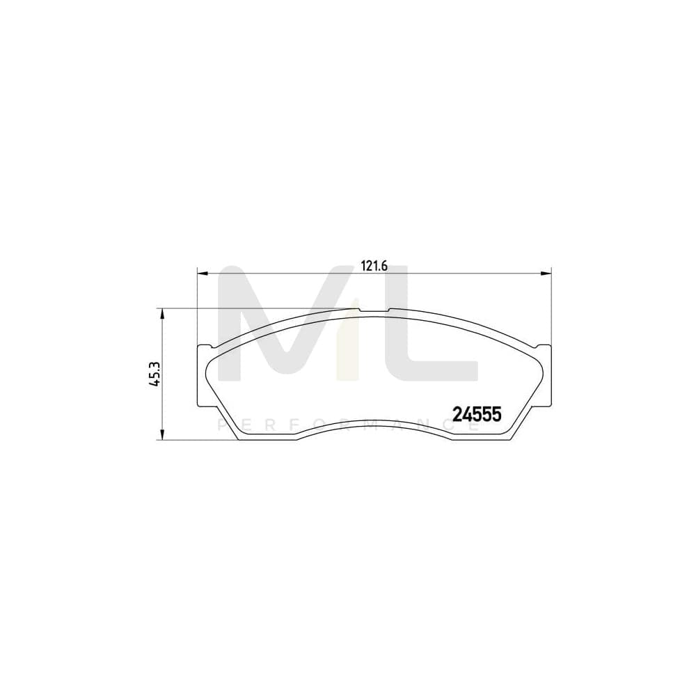 Brembo P 52 019 Brake Pad Set For Rover Cityrover Hatchback Excl. Wear Warning Contact | ML Performance Car Parts