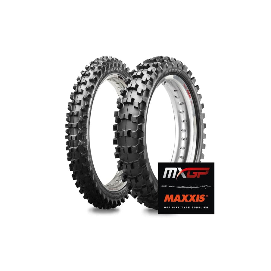 MAXXIS 2770122 65cc MX-ST+ Tyres - Matched Pair - 60/100x14 + 80/100-12 | ML Performance UK UK