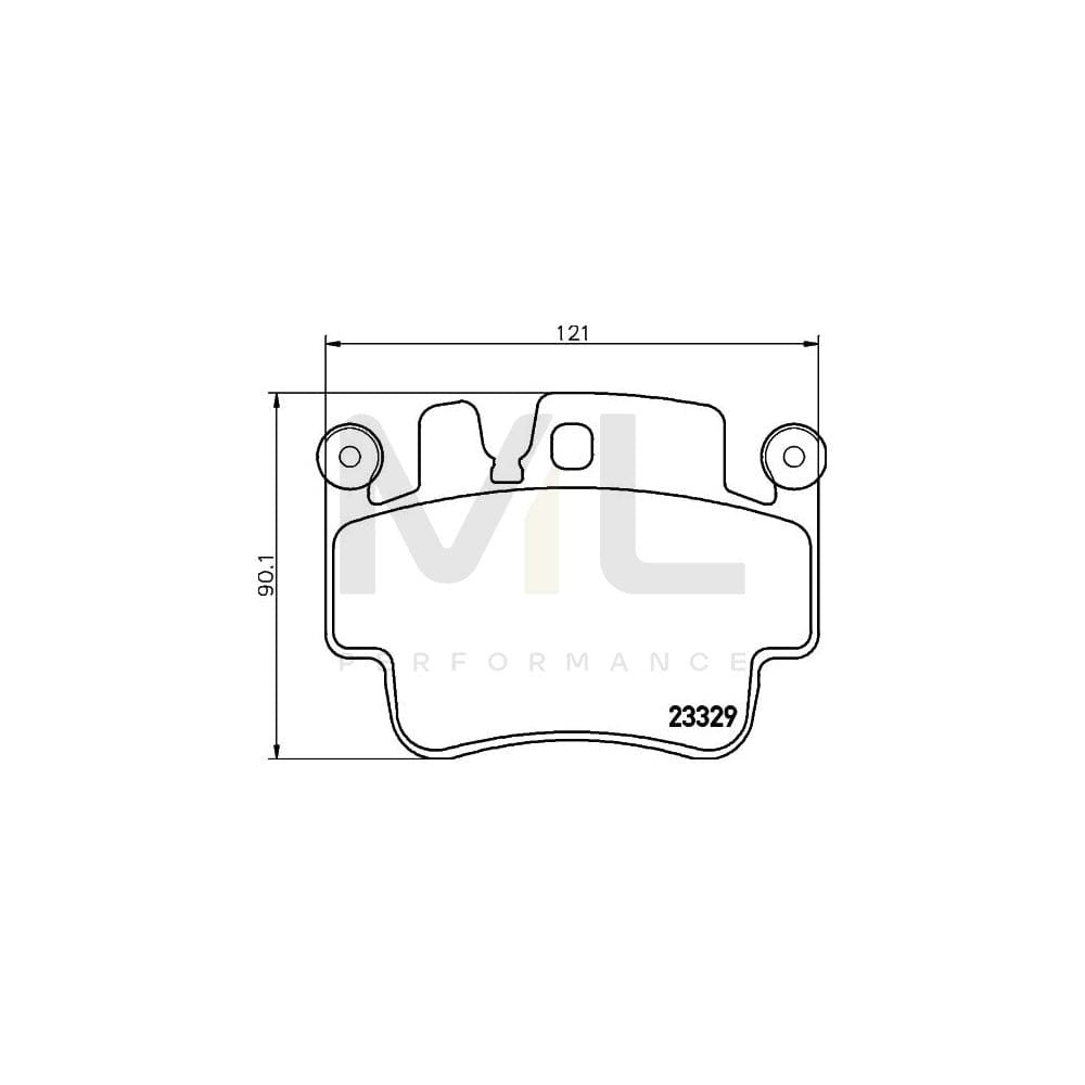 Hella 8DB 355 009-281 Brake Pad Set Prepared For Wear Indicator | ML Performance Car Parts