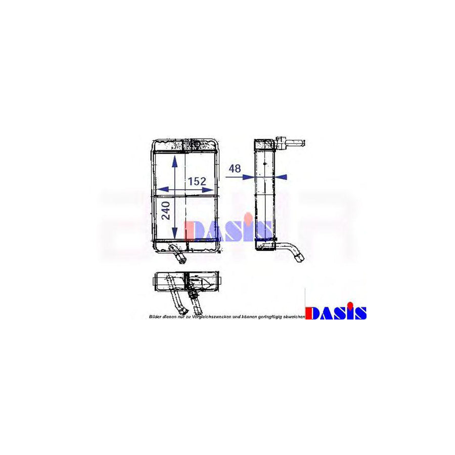 AKS Dasis 139260T Heater Matrix Suitable For Mercedes-Benz T2 | ML Performance UK