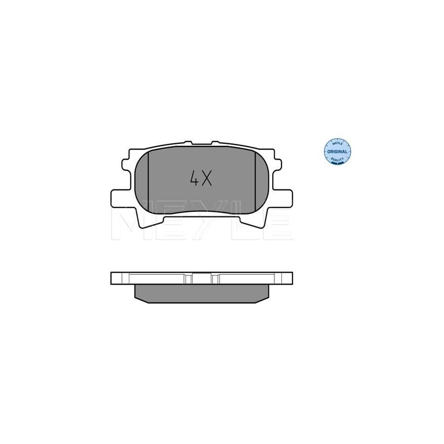 Meyle 025 239 6715 Brake Pad Set For Lexus Rx Ii (Xu30)