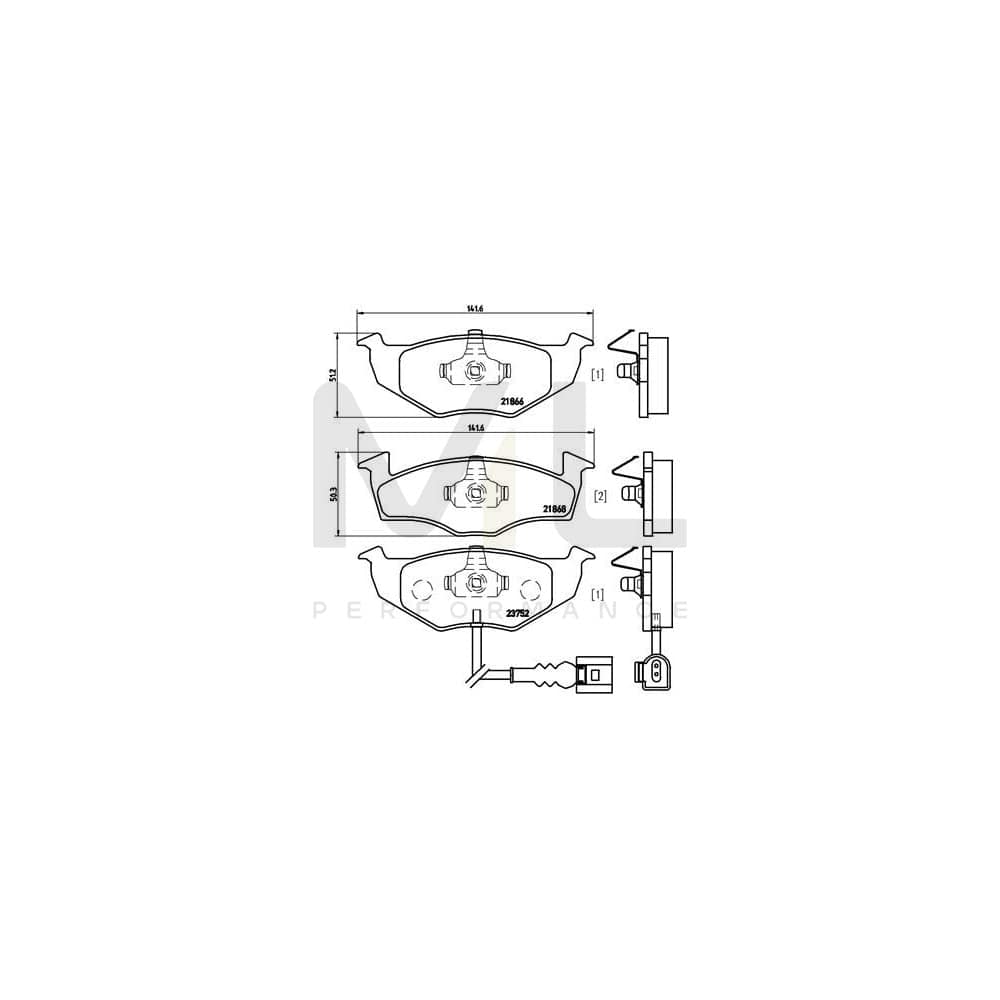 Brembo P 85 071 Brake Pad Set | ML Performance Car Parts