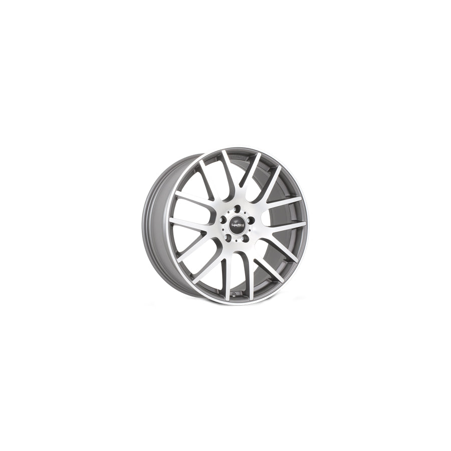 SuperMetal Trident 9x20 ET45 52043 Matt Grey Face Polished Wheel | ML Performance UK Car Parts