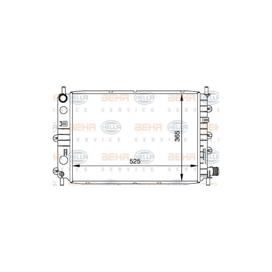 Hella 8MK 376 716-041 Engine Radiator