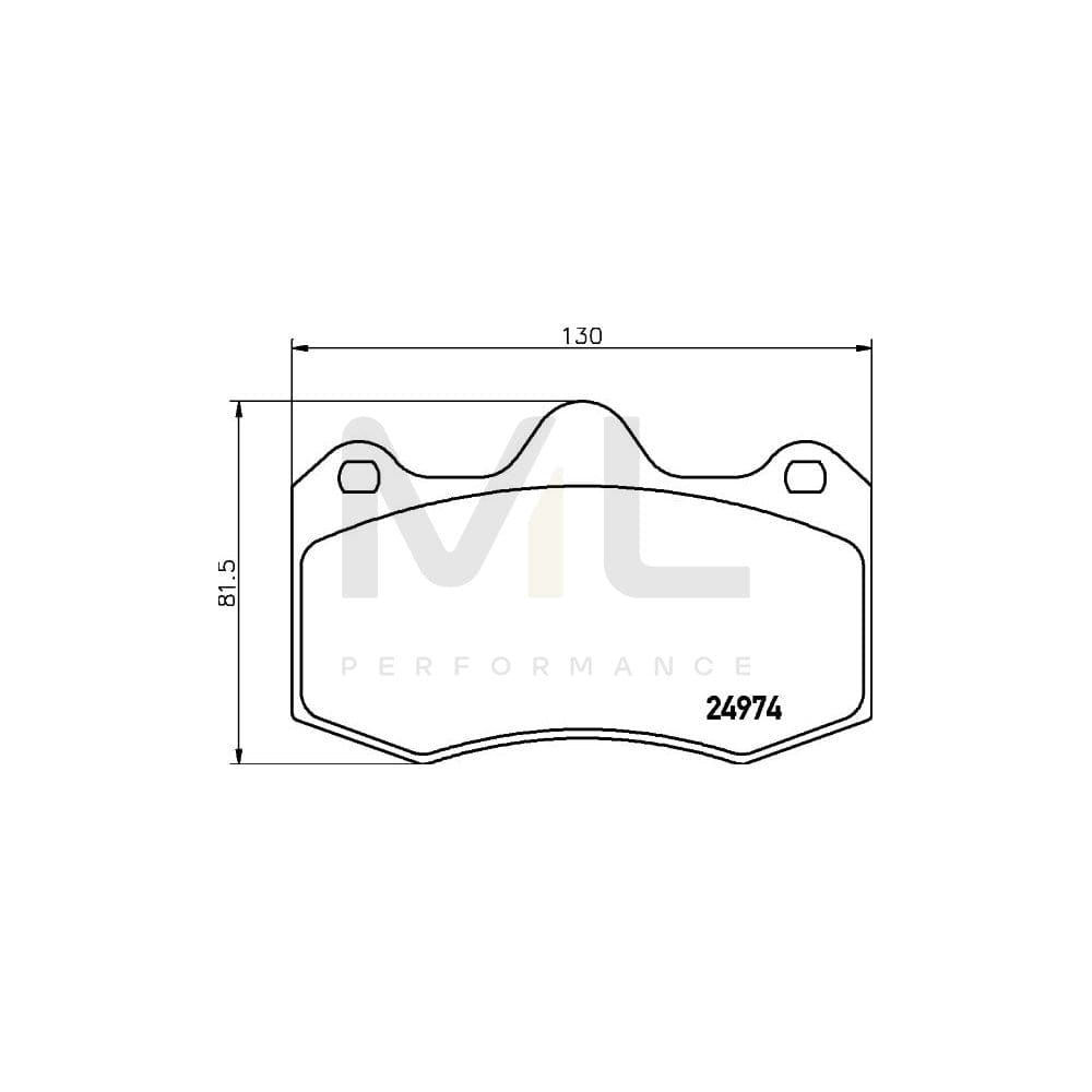 Hella 8DB 355 015-111 Brake Pad Set For Seat Ibiza Not Prepared For Wear Indicator | ML Performance Car Parts