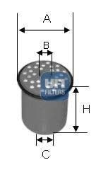 UFI 24.389.00 Fuel Filter