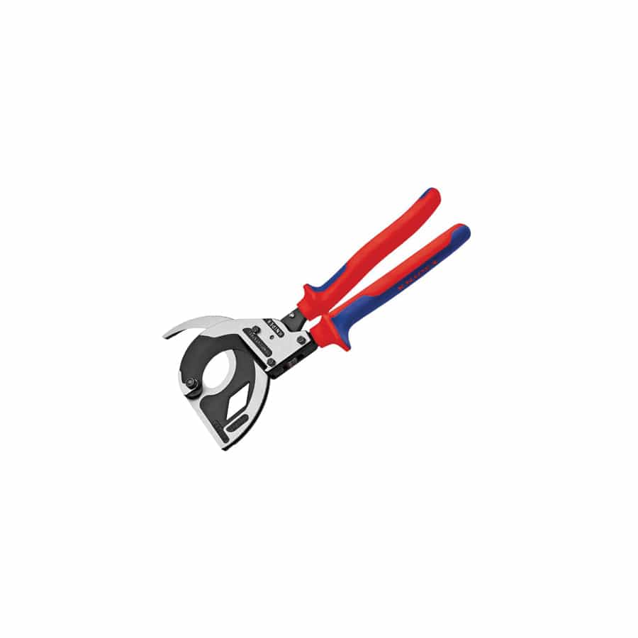 Knipex KPX9532320 3 Stage Ratchet Action Cable Cutters Multi-Component Grip 320mm | ML Performance UK