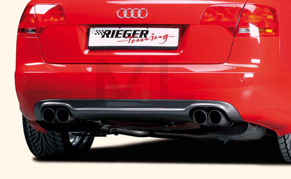 Rieger 00099023 Audi 8E B7 A4 Rear Diffuser 1 | ML Performance UK Car Parts