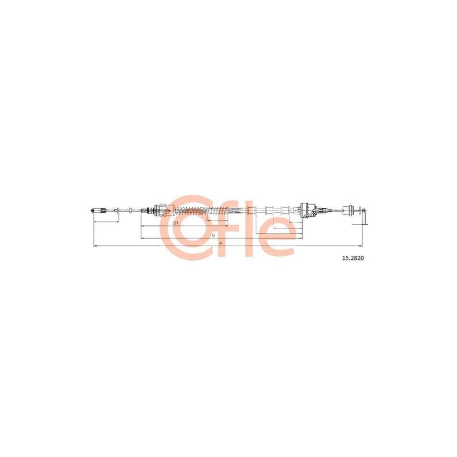 Cofle 15.2820 Clutch Cable For Saab 900