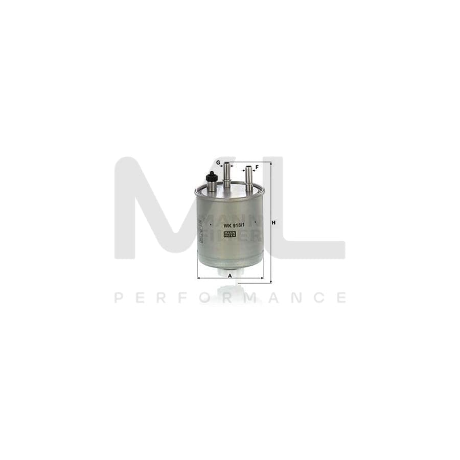 MANN-FILTER WK 918/1 Fuel filter In-Line Filter | ML Performance Car Parts