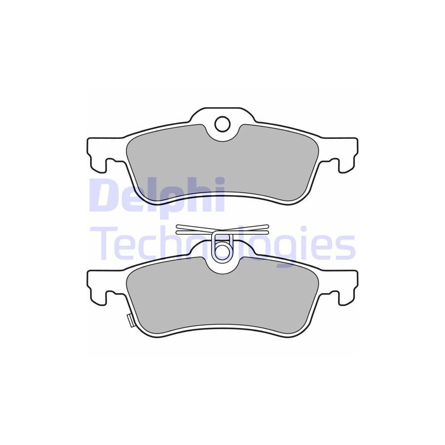 Delphi Lp3147 Brake Pad Set For Honda Civic