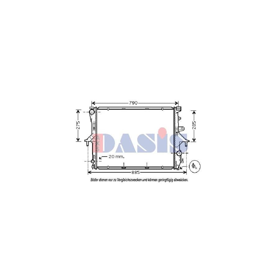 AKS Dasis 044001N Engine Radiator | ML Performance UK