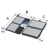 UFI 53.197.00 Pollen Filter