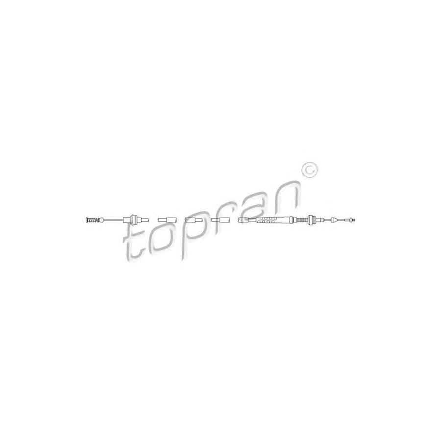 TOPRAN 112 157 Throttle Cable | ML Performance UK Car Parts