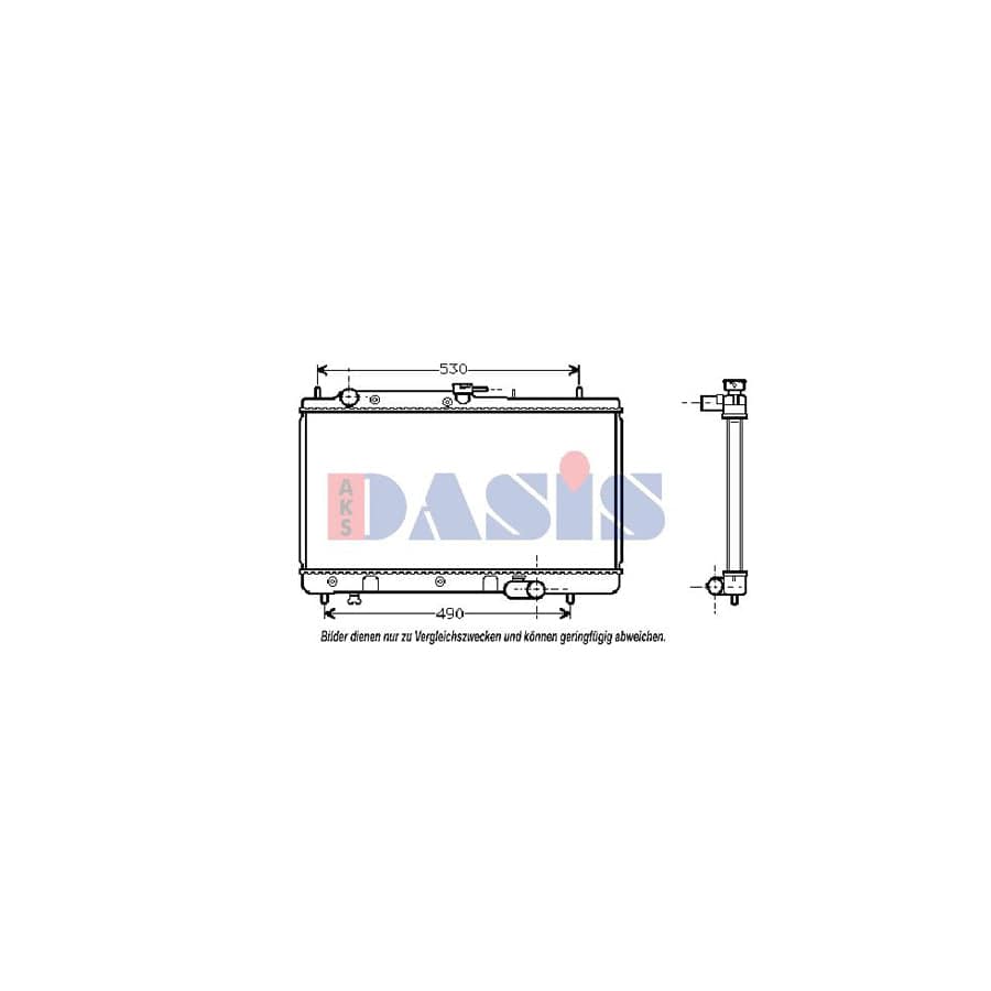 AKS Dasis 110970N Engine Radiator For Mazda 323F IV Hatchback (Bg) | ML Performance UK