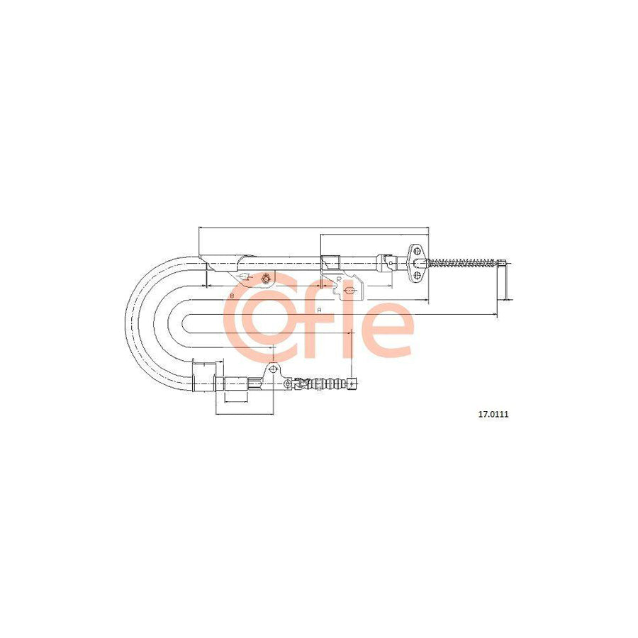 Cofle 15.2714 Clutch Cable For Vauxhall Astra