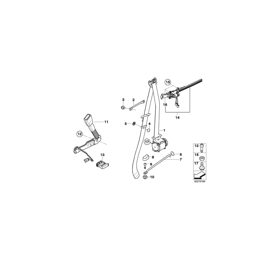 Genuine BMW 72116977811 E84 E81 E92 Bow (Inc. 316i, 330i & X1 28i) | ML Performance UK Car Parts