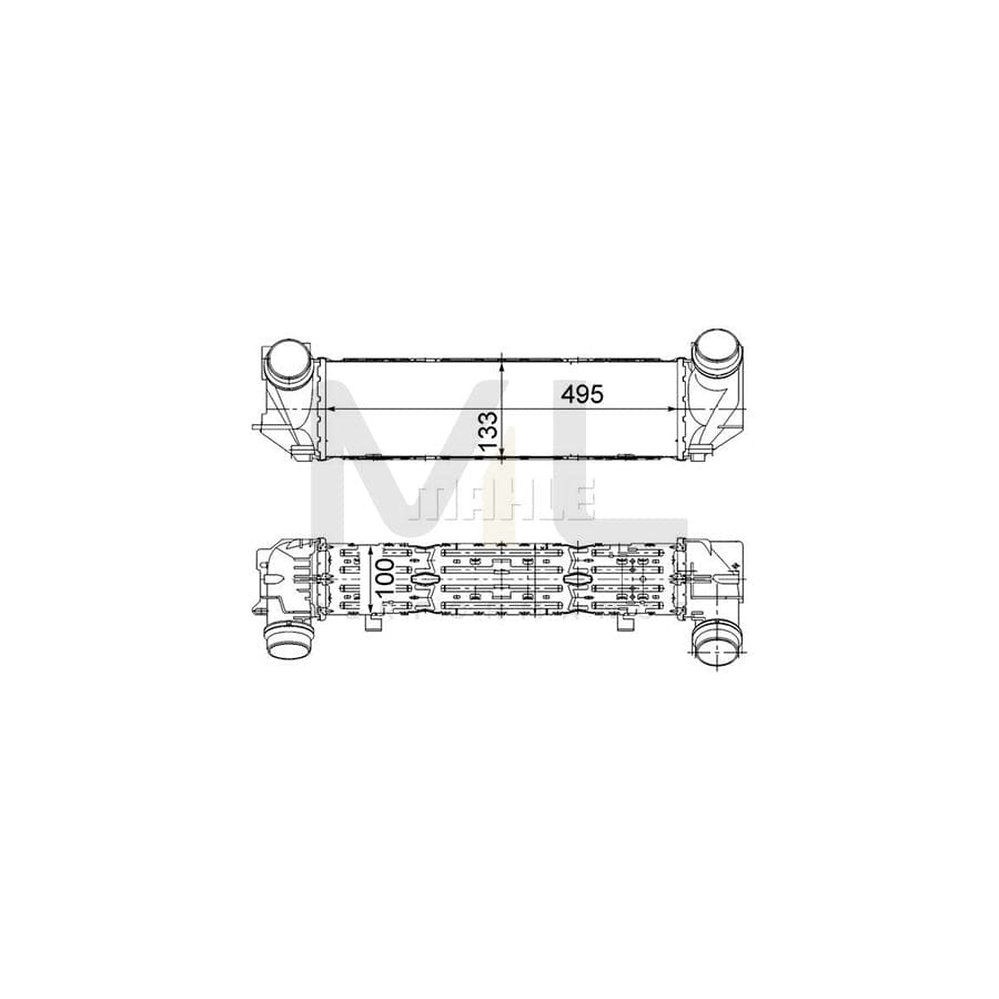 MAHLE ORIGINAL CI 476 000S Intercooler for BMW 5 Series | ML Performance Car Parts