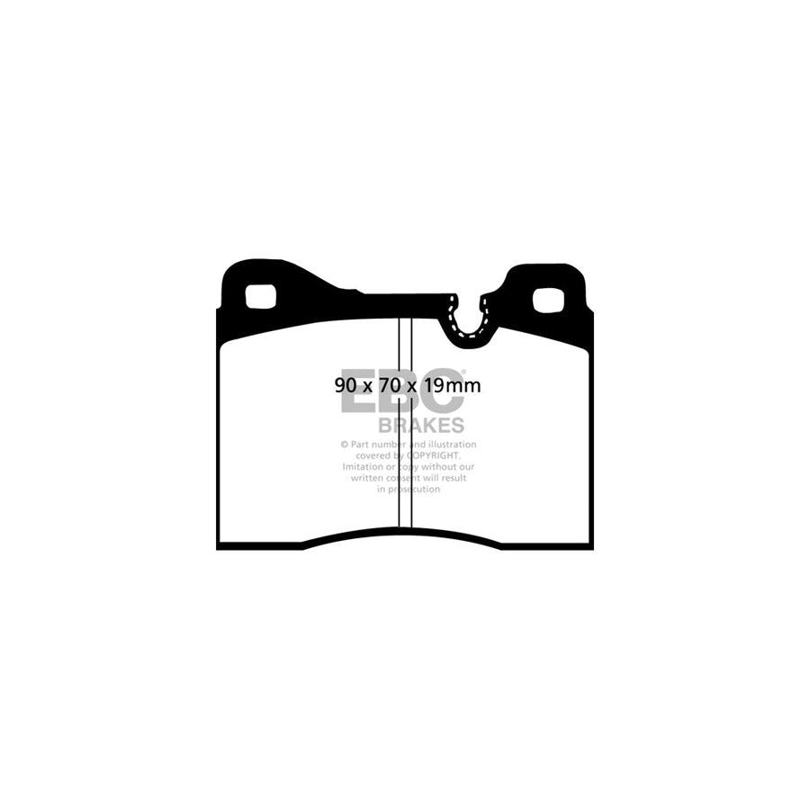 EBC DP282/2 BMW E12 E23 Ultimax Front Brake Pads - ATE Caliper 2 | ML Performance UK Car Parts