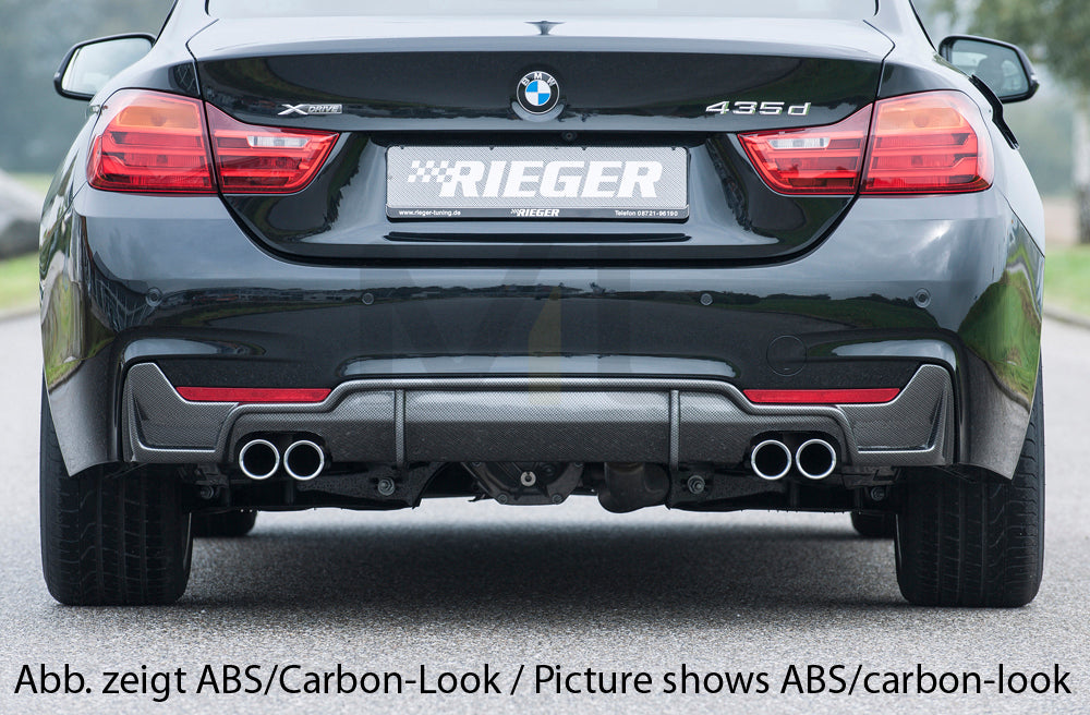 Rieger 00053480 BMW 4 Series F32 F33 F36 Rear Diffuser 2 | ML Performance UK Car Parts