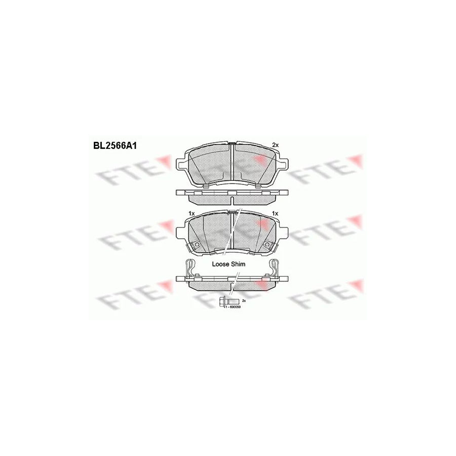 Fte 9010817 Brake Pad Set | ML Performance UK Car Parts