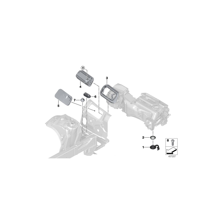 Genuine BMW 64319301586 G16 RR31 Lid Sealing Frame (Inc. 750iX, 725d & 540i) | ML Performance UK