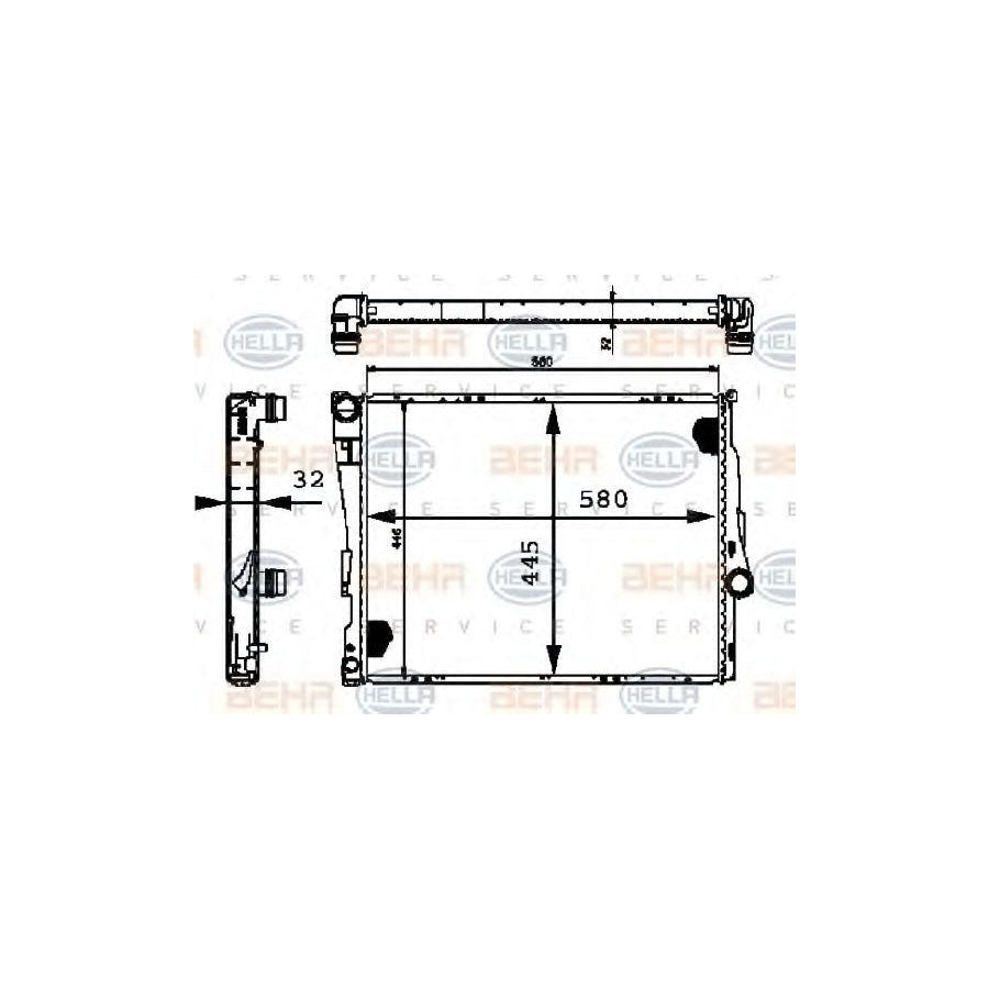 Hella 8MK 376 716-251 Engine Radiator