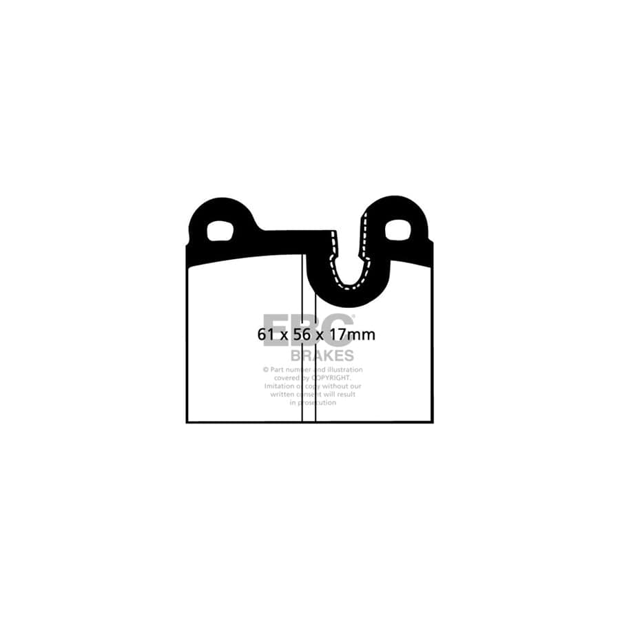 EBC PD40K389 BMW E23 Ultimax Pad & Plain Disc Kit - ATE Caliper 3 | ML Performance UK Car Parts