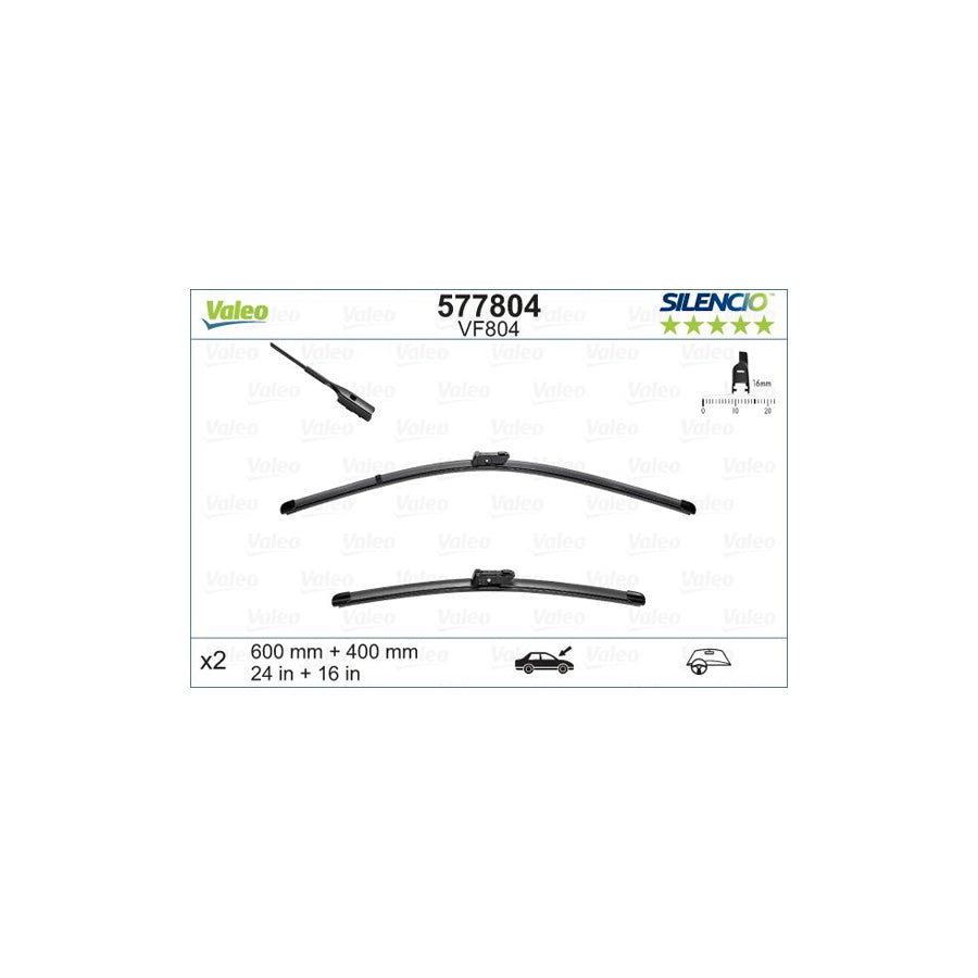 Valeo Silencio X.Trm 577804 Wiper Blade | ML Performance UK Car Parts