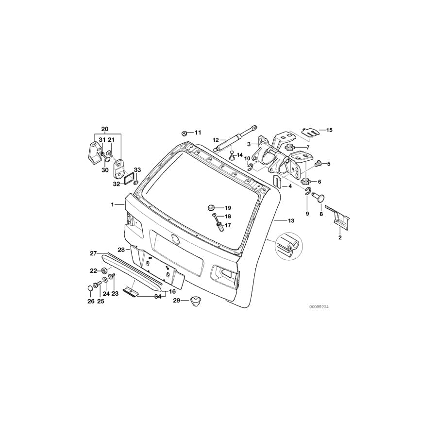 Genuine BMW 51248219000 E39 Shim 1.0MM (Inc. 520d, 540i & 530i) | ML Performance UK Car Parts