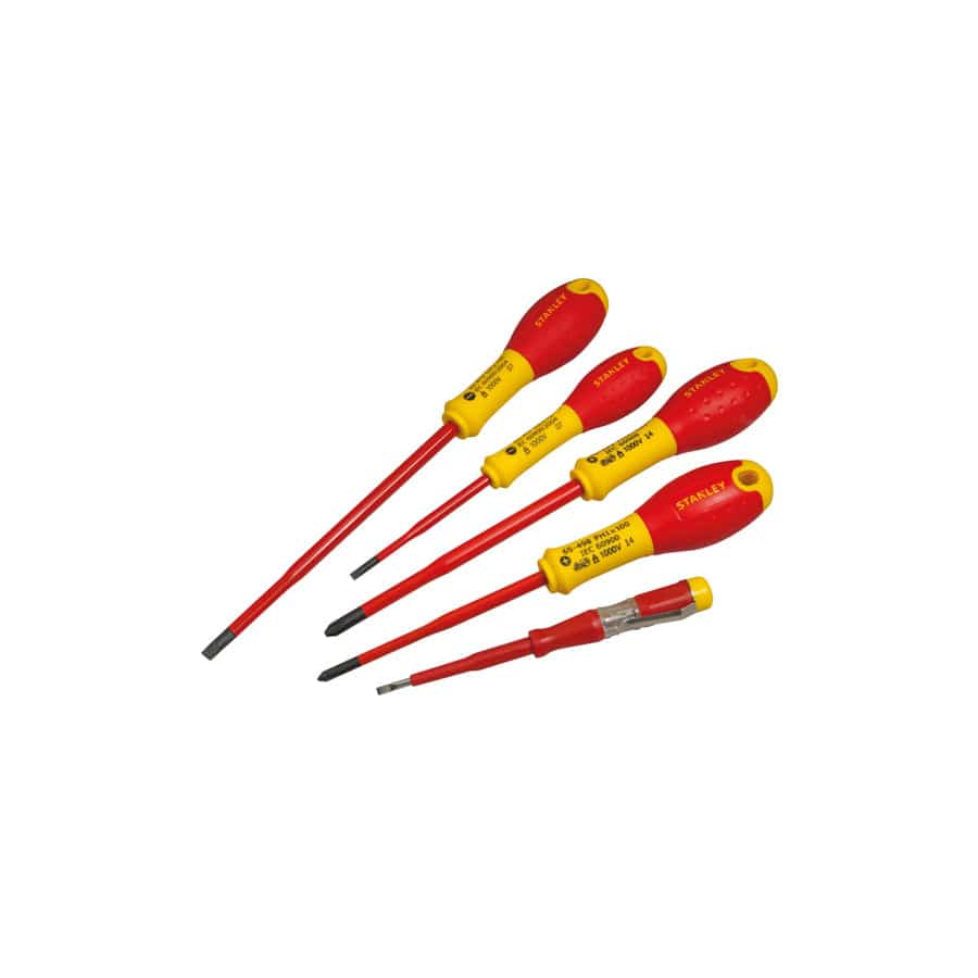 STANLEY® STA062694 FatMax® VDE Insulated Screwdriver Set, 5 Piece Plusminus | ML Performance UK