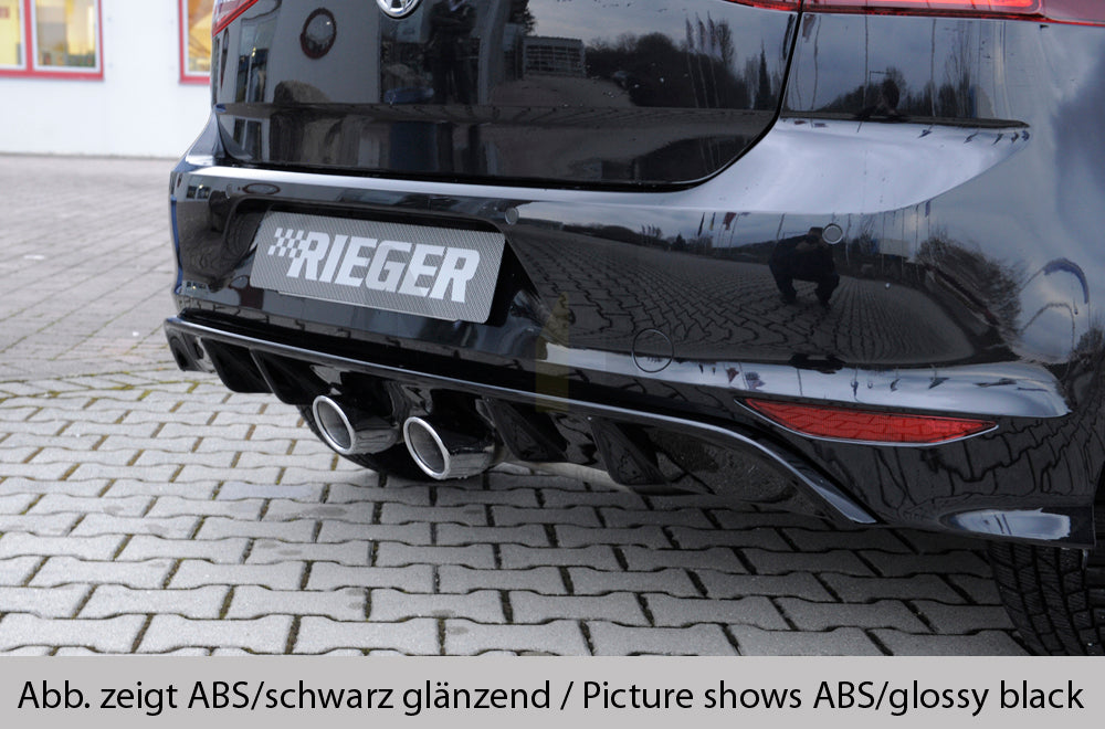 Rieger 00099283 VW Mk7-Line Golf R Rear Diffuser 3 | ML Performance UK Car Parts