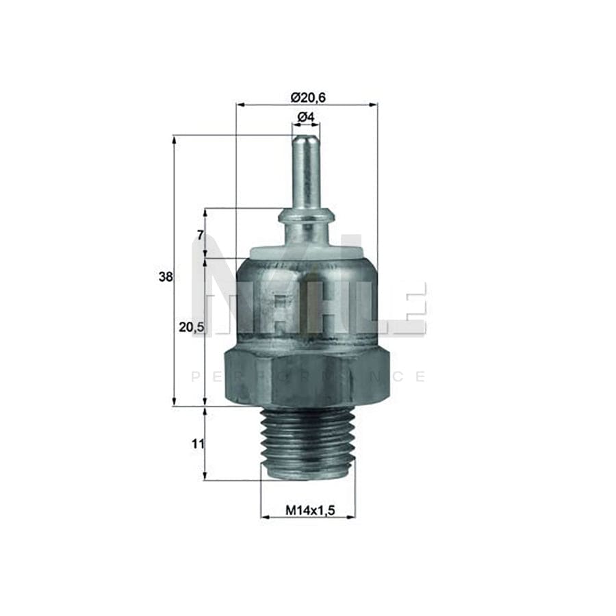 MAHLE ORIGINAL TX 8 83D Engine thermostat Opening Temperature: 83��C, with seal | ML Performance Car Parts