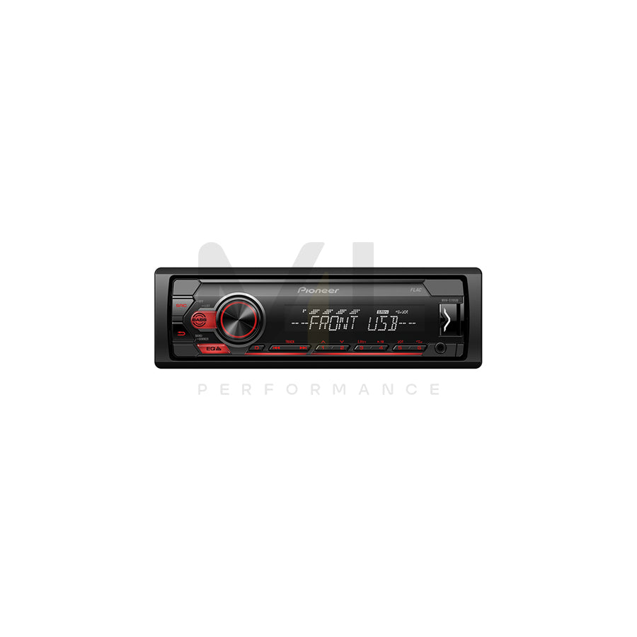 PIONEER MVH-S110UB MVH-S110UB Car stereo AUX-in, RDS tuner, USB, 1 DIN, Android, AOA 2.0, 12V, FLAC, MP3, WAV, WMA | ML Performance Car Parts