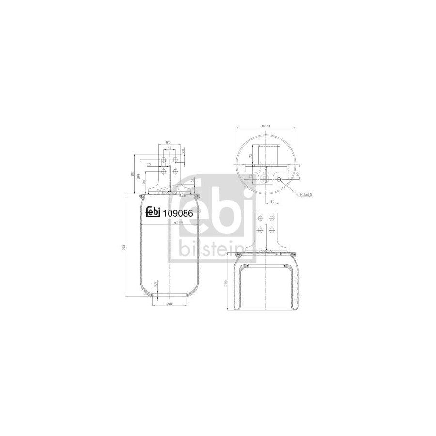 Febi Bilstein 109086 Boot, Air Suspension