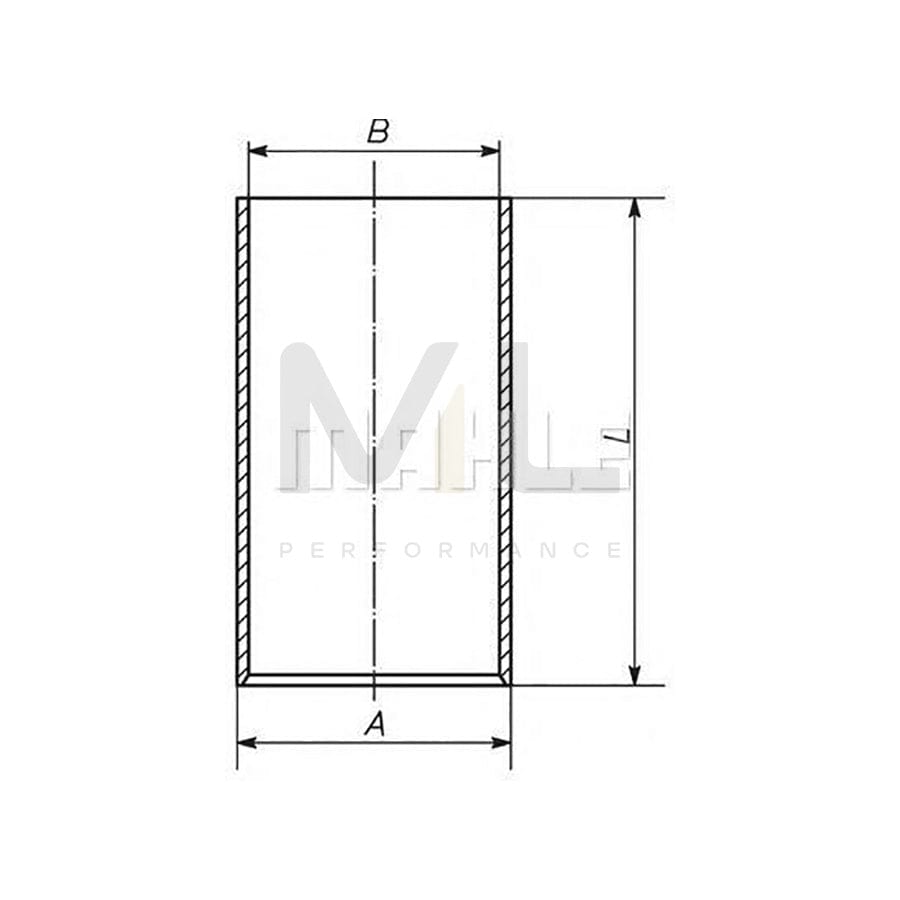 MAHLE ORIGINAL 043 WV 04 Cylinder Sleeve 79,37mm | ML Performance Car Parts