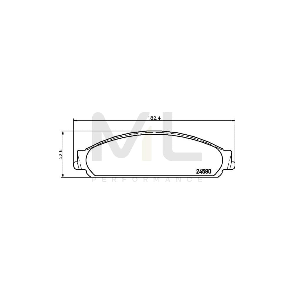 Hella 8DB 355 013-711 Brake Pad Set Not Prepared For Wear Indicator | ML Performance Car Parts