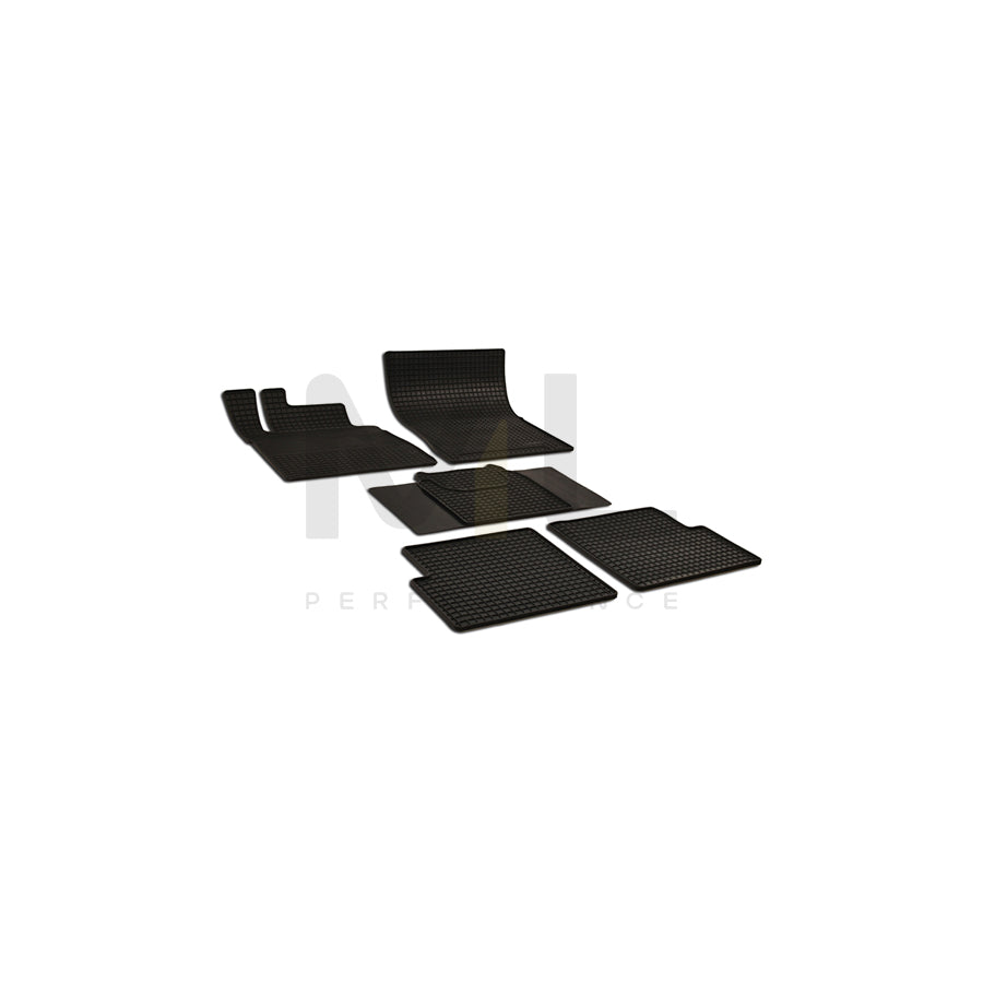 WALSER Tailored 50468 Floor mat set suitable for MERCEDES-BENZ G-Class Elastomer, Front and Rear, Quantity: 5, Black | ML Performance Car Parts