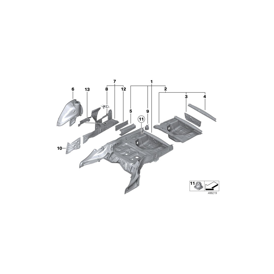 Genuine BMW 51717314088 F10 F11 Luggage Compartment Liner Right (Inc. 530i, 518d & M5) | ML Performance UK