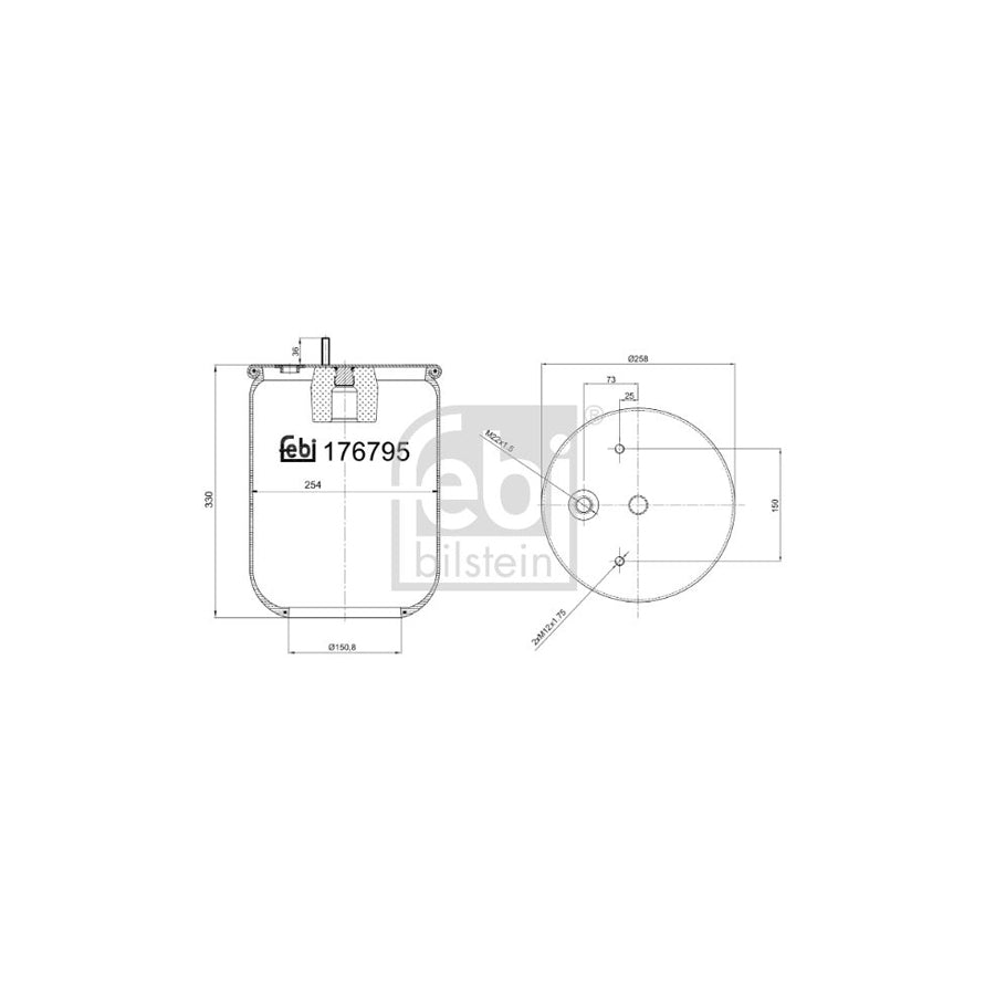 Febi Bilstein 176795 Boot, Air Suspension