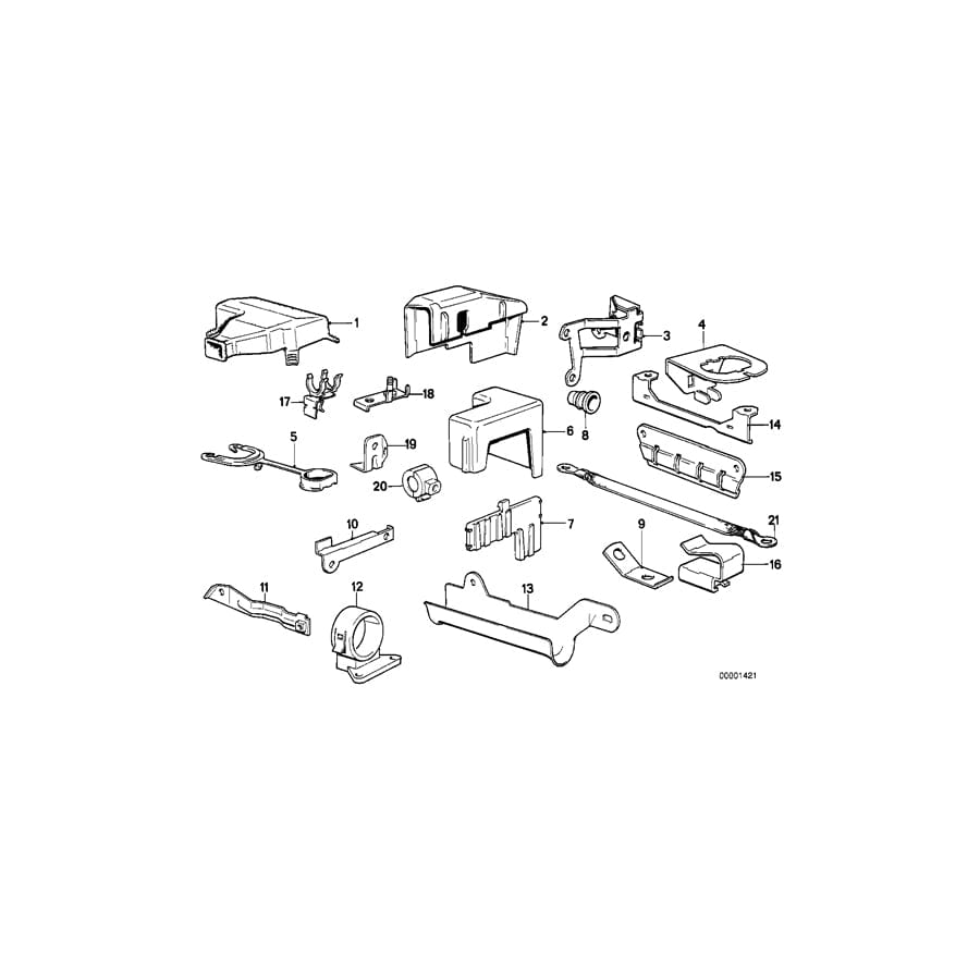 Genuine BMW 12521710575 E30 E28 Diagnosis Plug Bracket (Inc. 320i, 520i & 323i) | ML Performance UK Car Parts