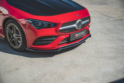 Maxton Design Mercedes Benz CLA-Class C118 AMG-Line Front Splitter V.1