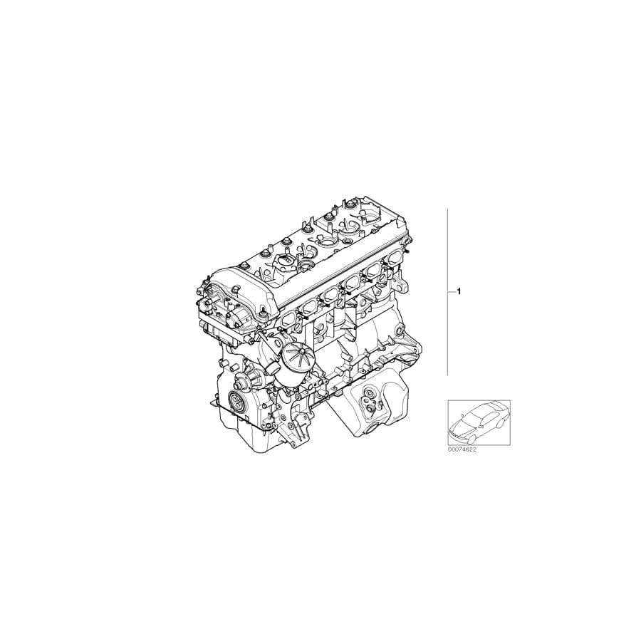 Genuine BMW 11007833675 E46 Exch. Short Engine 326S4 (Inc. M3 CSL) | ML Performance UK Car Parts