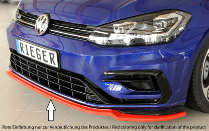 Rieger 00059581 VW Mk7 Mk7-Line Golf R Front Splitter 1 | ML Performance UK Car Parts